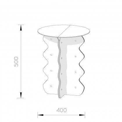 Журнальный стол Small table "Hvylya"